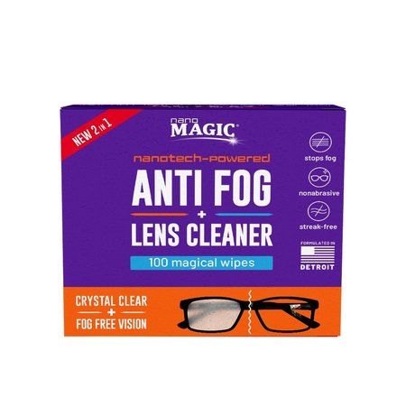 Nano Magic Anti Fog  Lens Cleaning Wipes 100 Pack, 1ct 890100NMWA